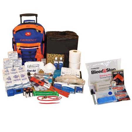 SchoolGuard Easy-Roll Classroom Evacuation & Lockdown Kit w/Compact 100 Bleeding Control Kit -  LIFESECURE, 31855